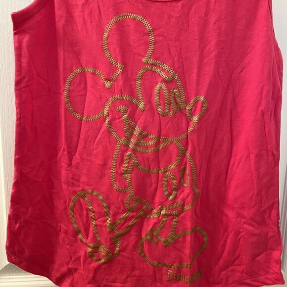 Disney Parks Pink and Gold Mickey Mouse Tank Top Disneyland Women's Size XS NWT - Picture 4 of 9